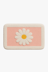 Tapis de bain marguerite cartoon antidérapant microfibre
