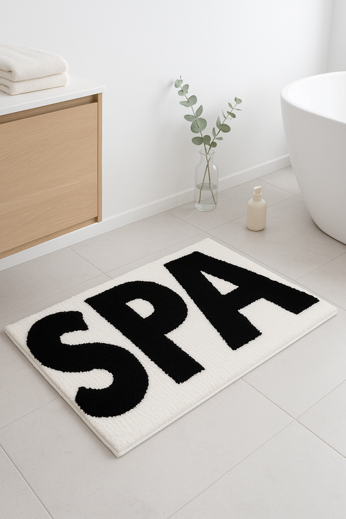 tapis de bain microfibre doux absorbant motif mignon