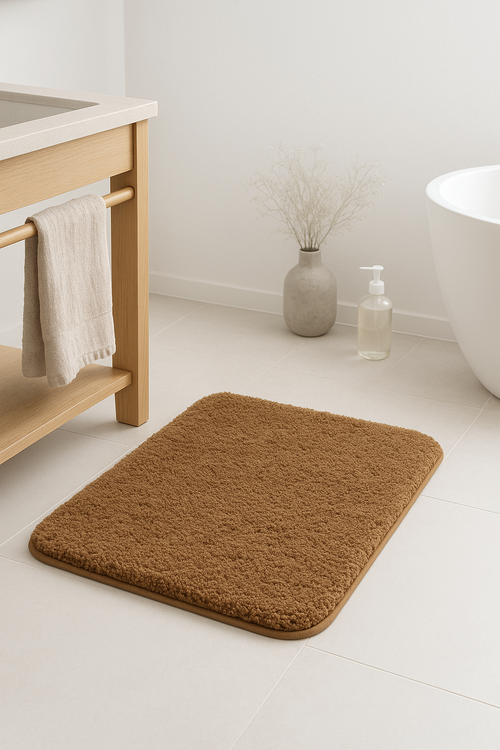 tapis de bain shaggy ultra absorbant antiderapant chambre