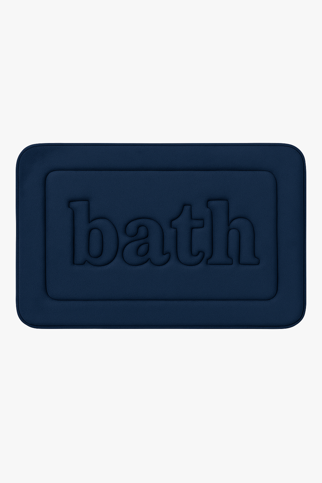 Tapis de bain velours gaufré floral antiderapant moderne