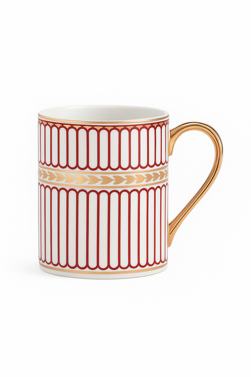 Tasse a cafe ceramique style luxueux marbre dore