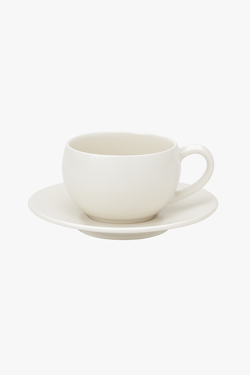 Tasse café rétro motif pierre brûlée soucoupe céramique