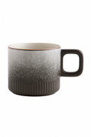 tasse café artisanale céramique vintage anse bois 60ml