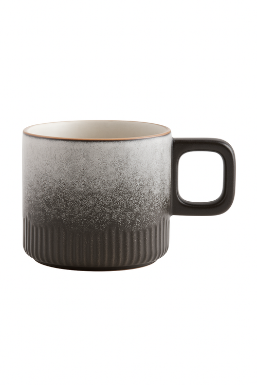 tasse café artisanale céramique vintage anse bois 60ml