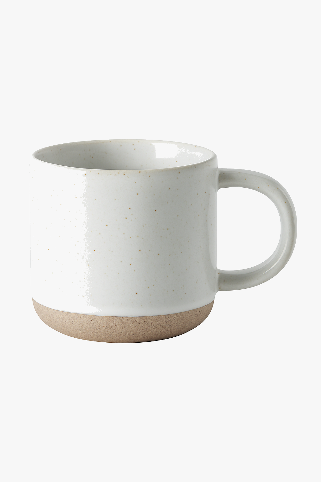 Tasse cafe ceramique mouchetee design moderne anse