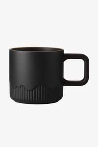 Tasse cafe ceramique vintage anse bois artisanale 60ml