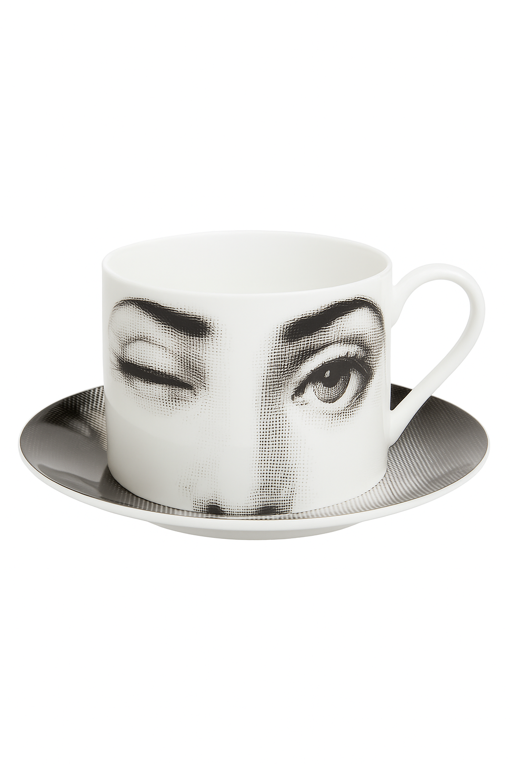 Tasse porcelaine visage artistique avec soucoupe 270 ml - vue 2 sur 2