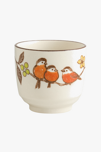 Tasse sake ceramique yunomi japonaise peinte main