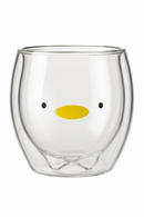tasse verre double paroi motif animaux 3d mignons