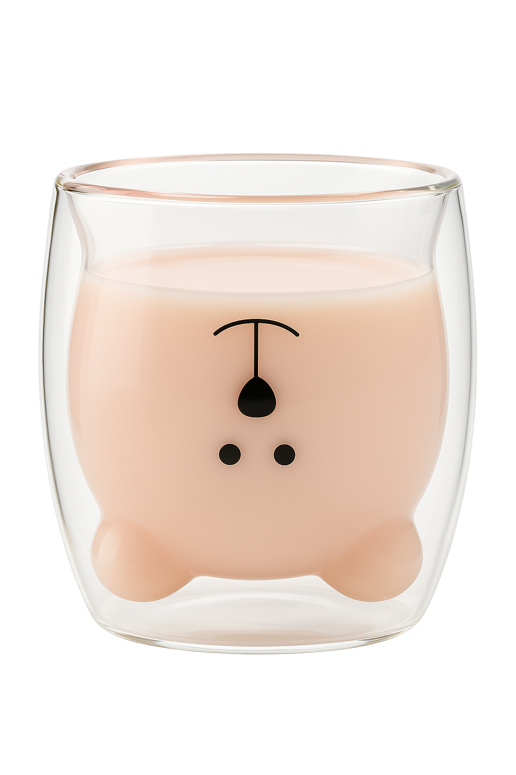 Tasse verre double paroi motifs animaux 3d - vue 2 sur 2