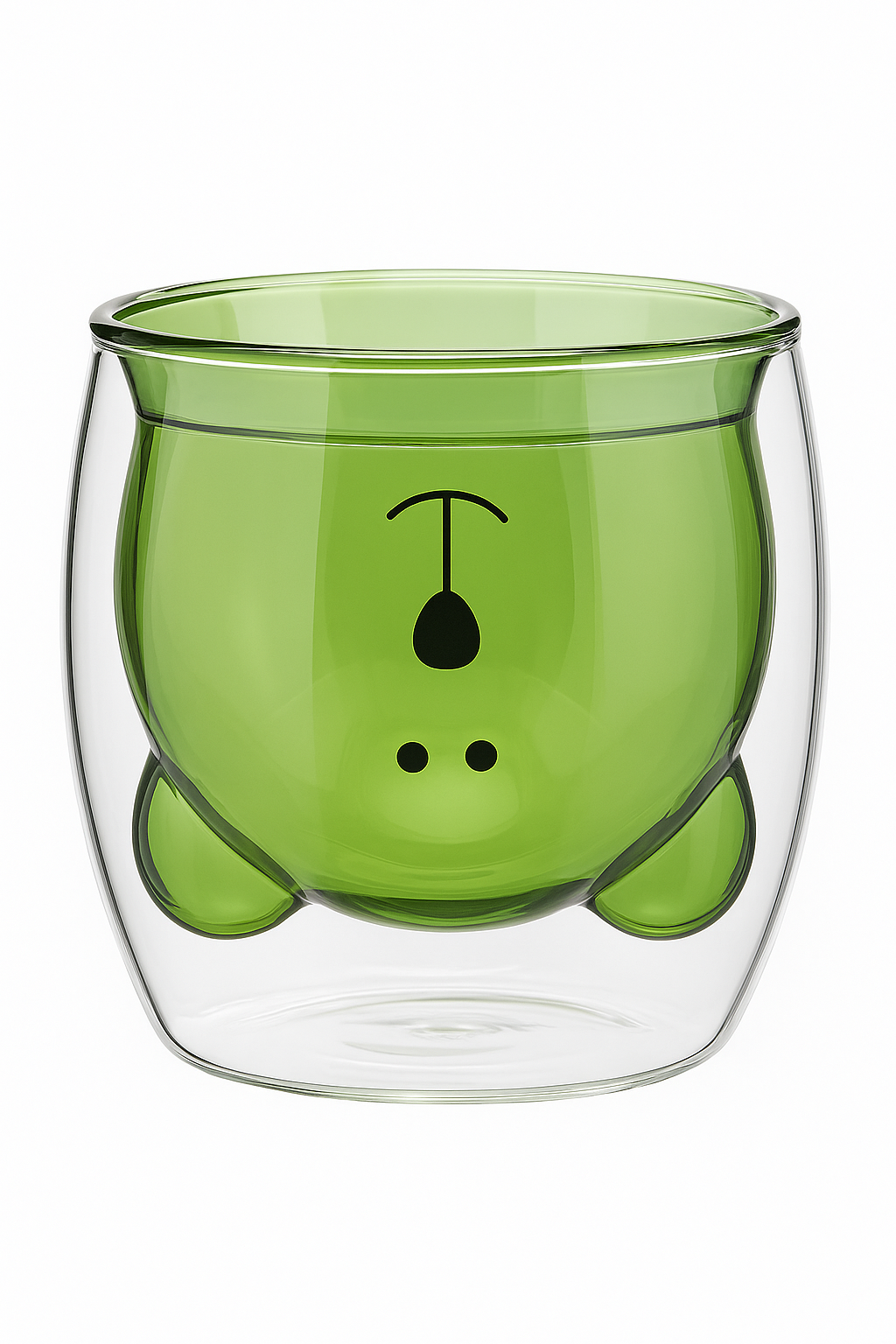 Tasse verre double paroi motifs animaux 3d 250ml - vue 2 sur 2