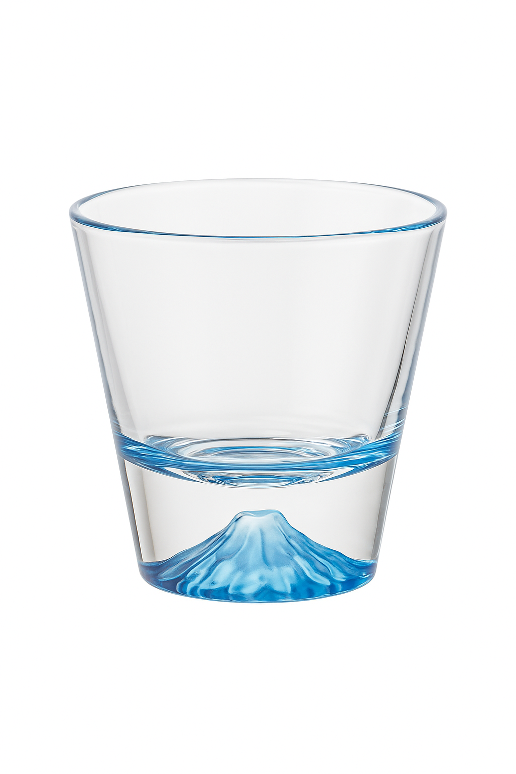 Tasse verre style japonais motif mont fuji - vue 2 sur 2