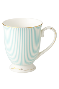 tasses à thé porcelaine fine motif rayures doré