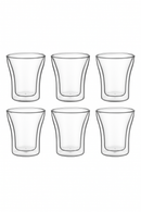 tasses espresso double paroi verre 80 ml lot