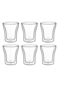 tasses espresso double paroi verre 80 ml lot de 6