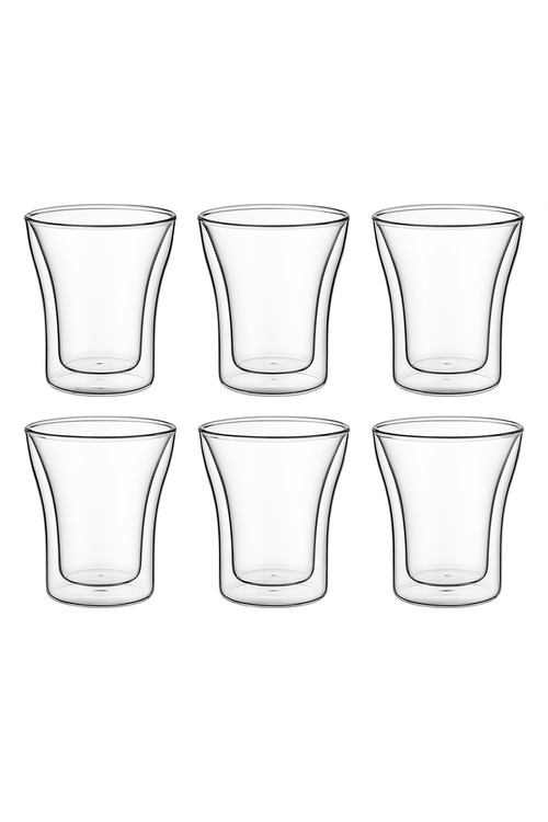 tasses espresso double paroi verre 80 ml lot