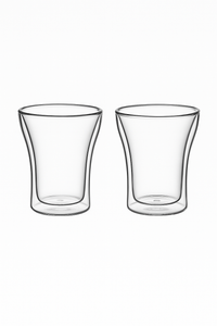 Tasses expresso double paroi verre 80ml (lot de 2)