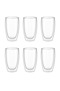 Tasses expresso verre double paroi isolante design thermal (lot de 6)