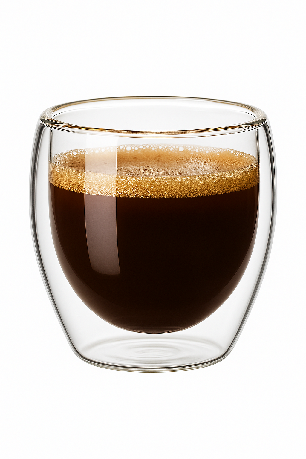 Tasses verre double paroi isolantes style moderne (lot de 4)