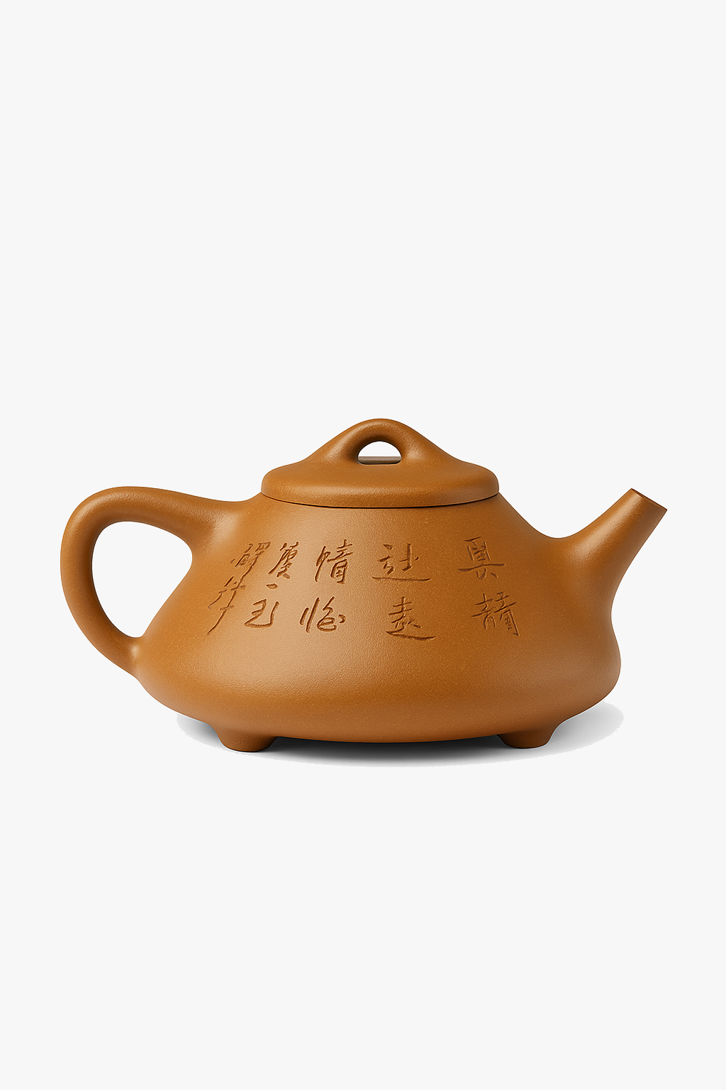 Handcrafted purple clay teapot shipiao style kung fu