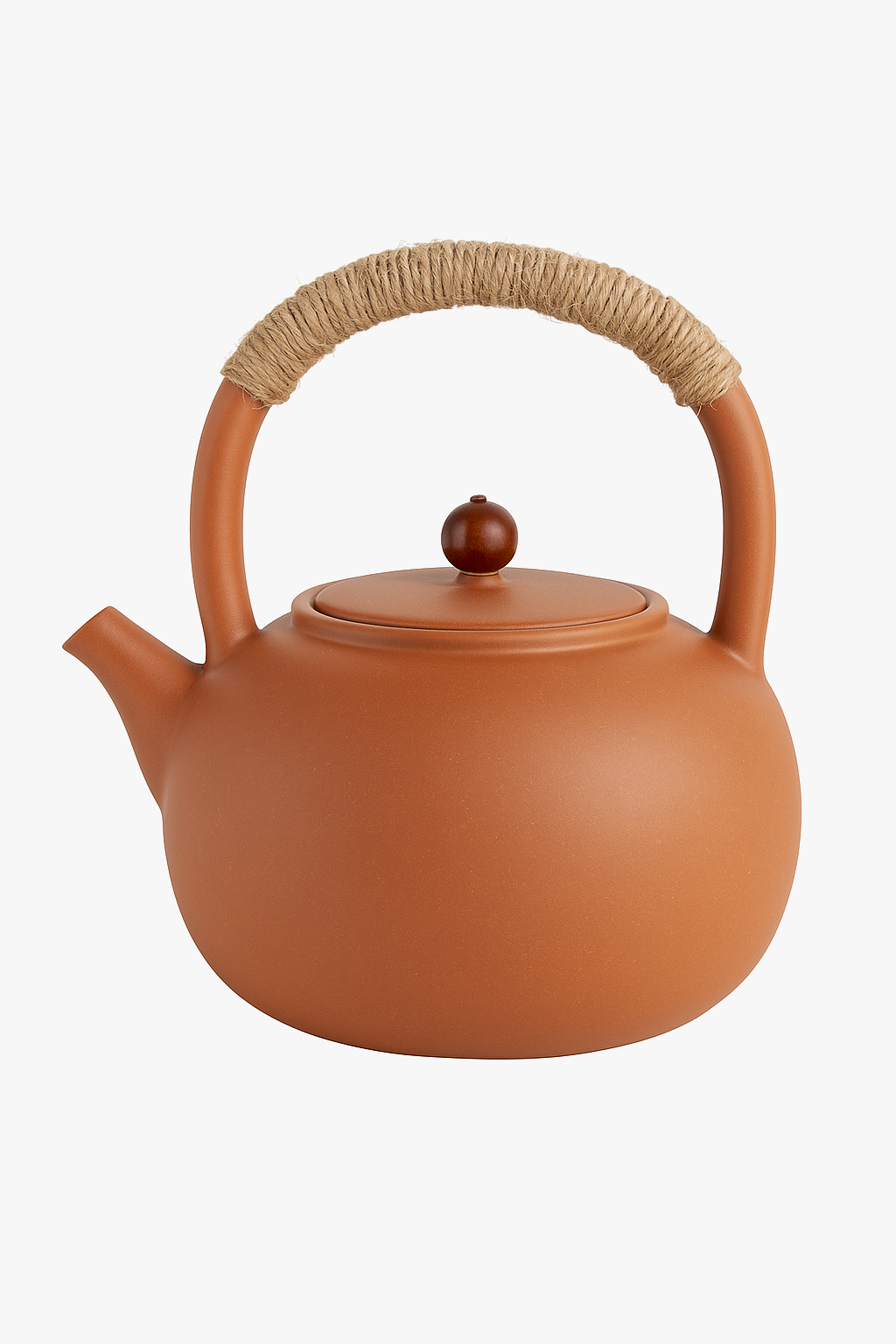 Handmade rough ceramic kung fu teapot, high temperature resistant