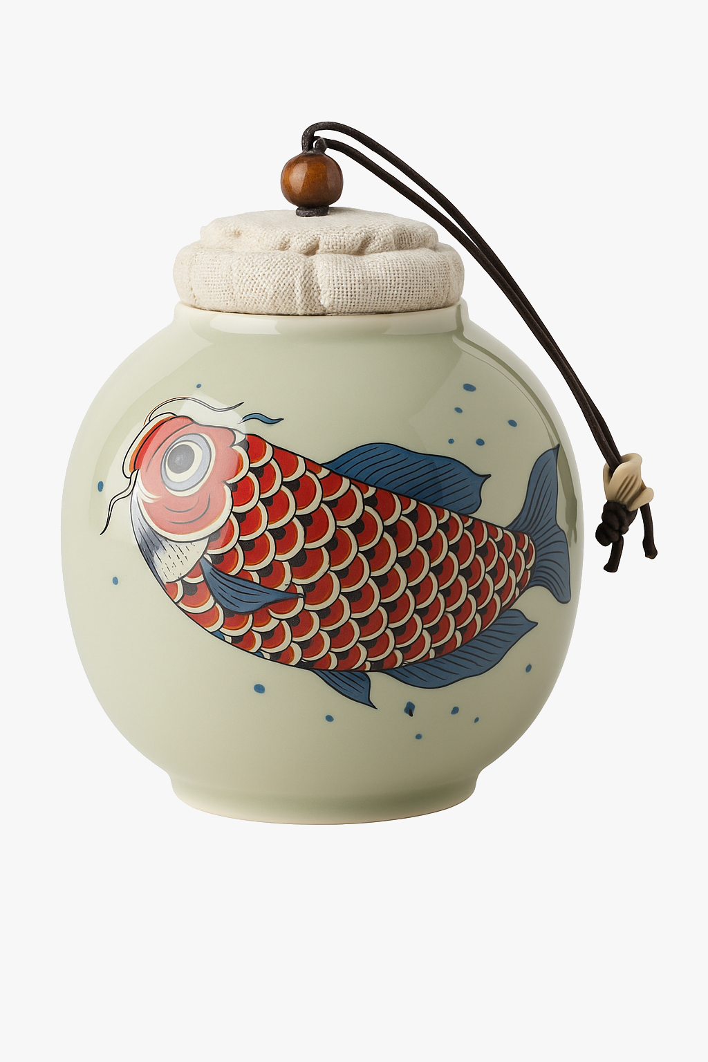 Chinese arowana ceramic teapot retro kung fu set