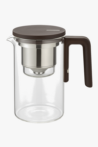 Glass teapot with magnetic filter infuser