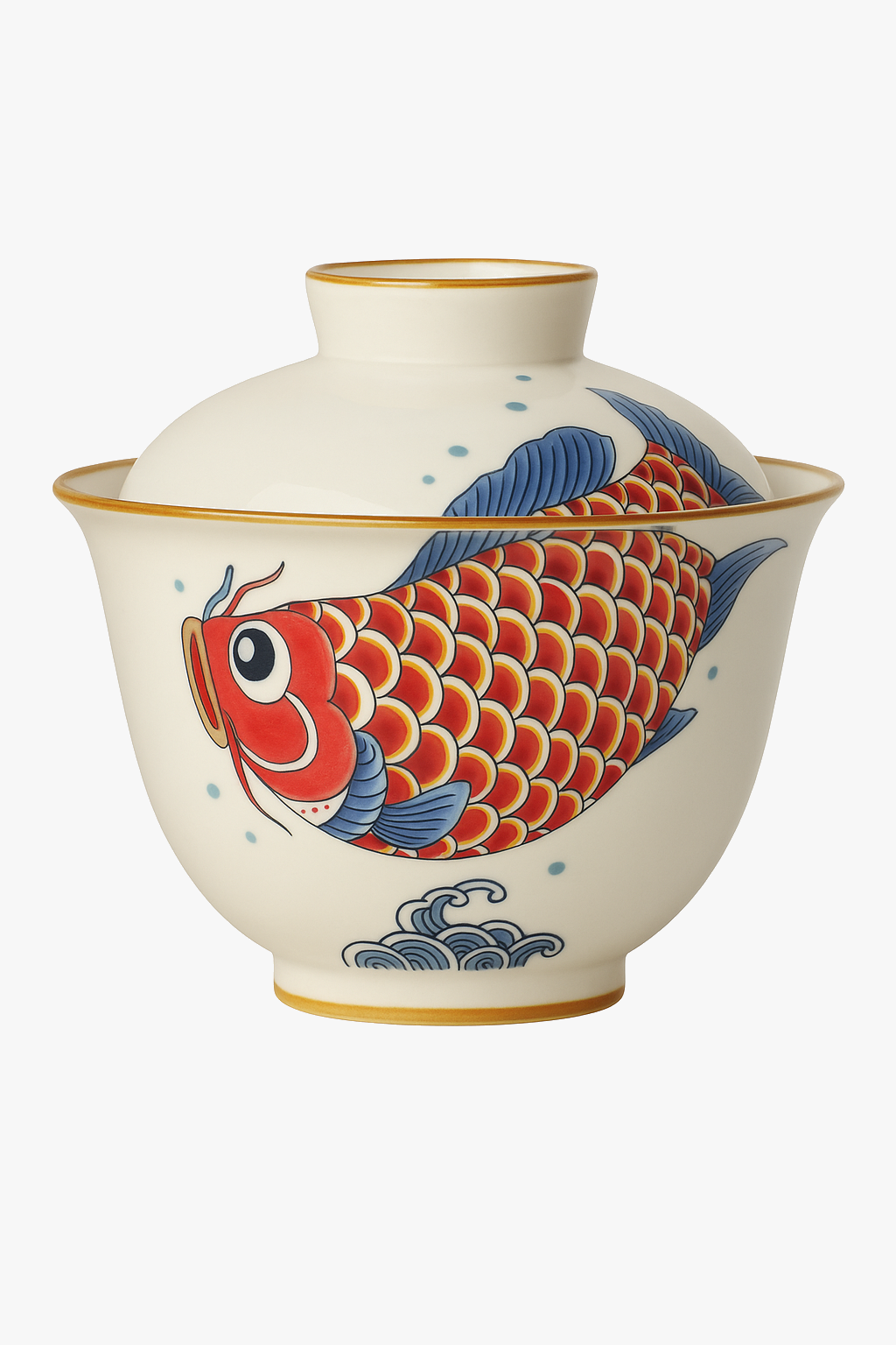 Kung fu ceramic arowana teapot retro single cup