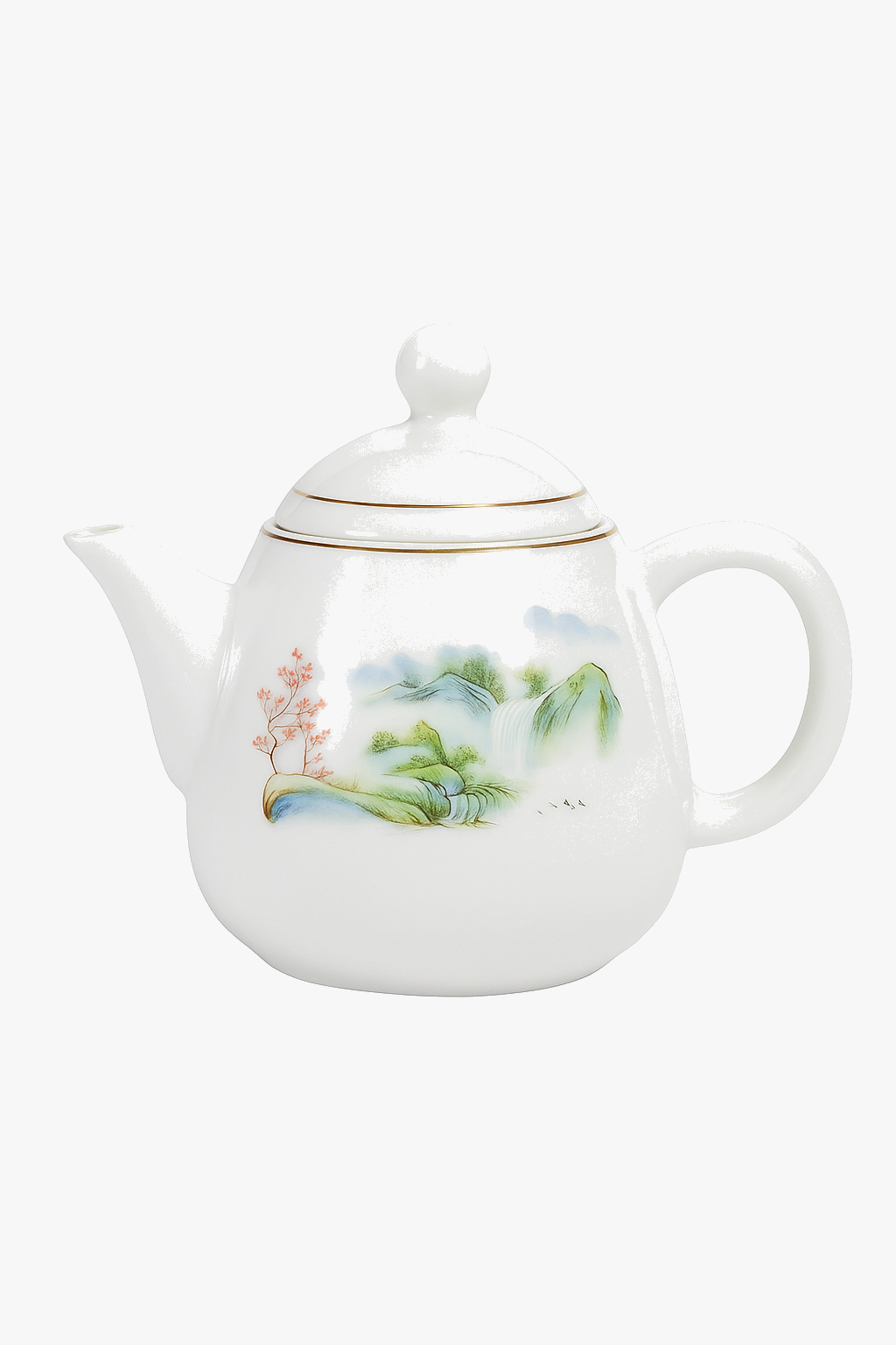 Porcelain teapot yixing style for pu er tea