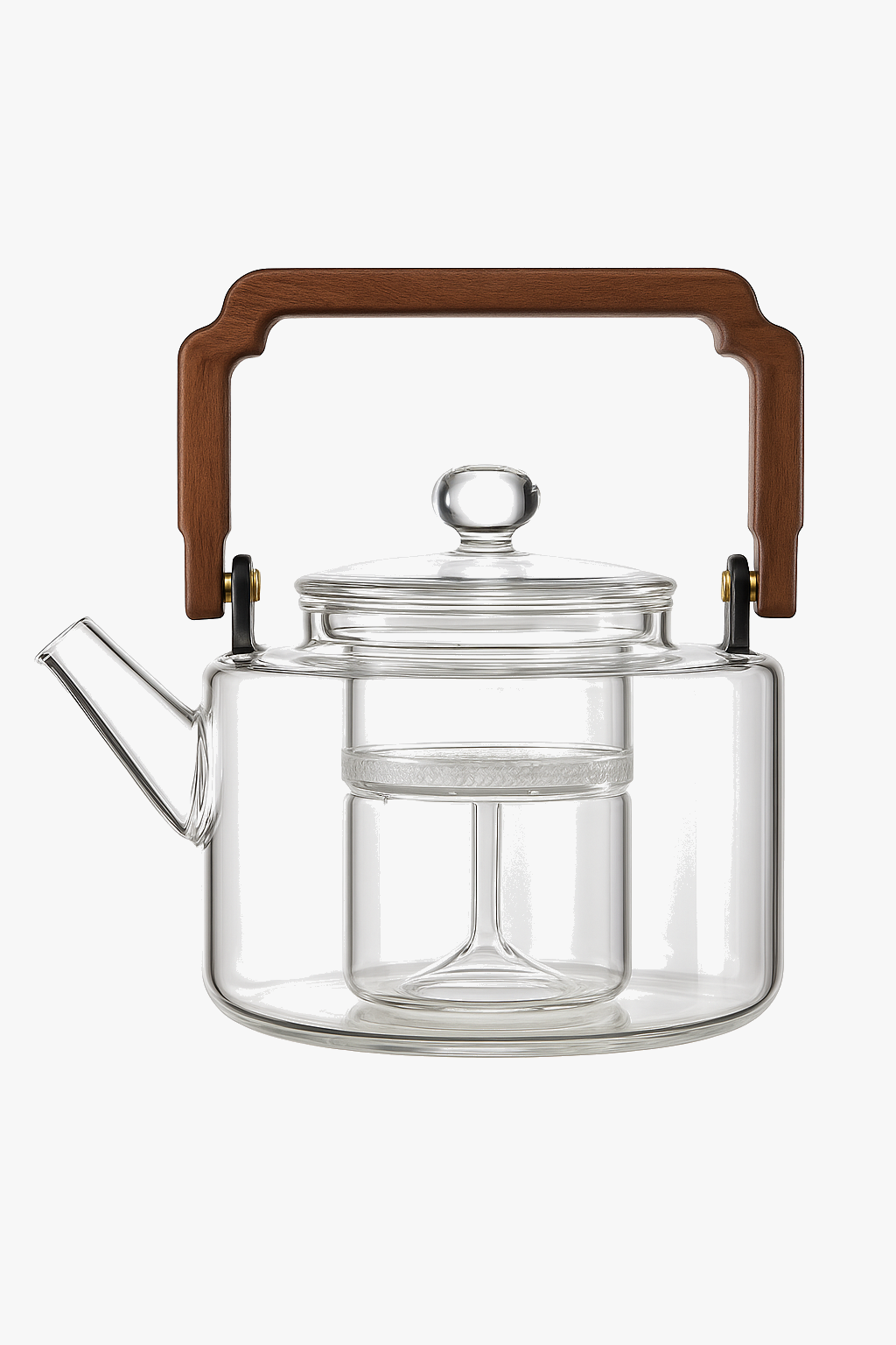 Théière verre 1300ml avec filtre épais cuisson vapeur