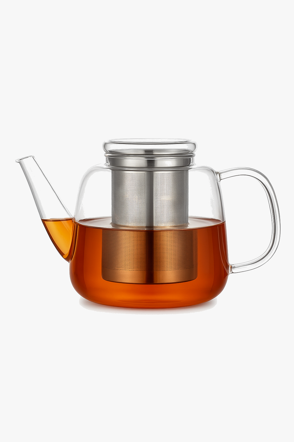 Borosilicate glass teapot 1.5l with removable stainless steel infuser