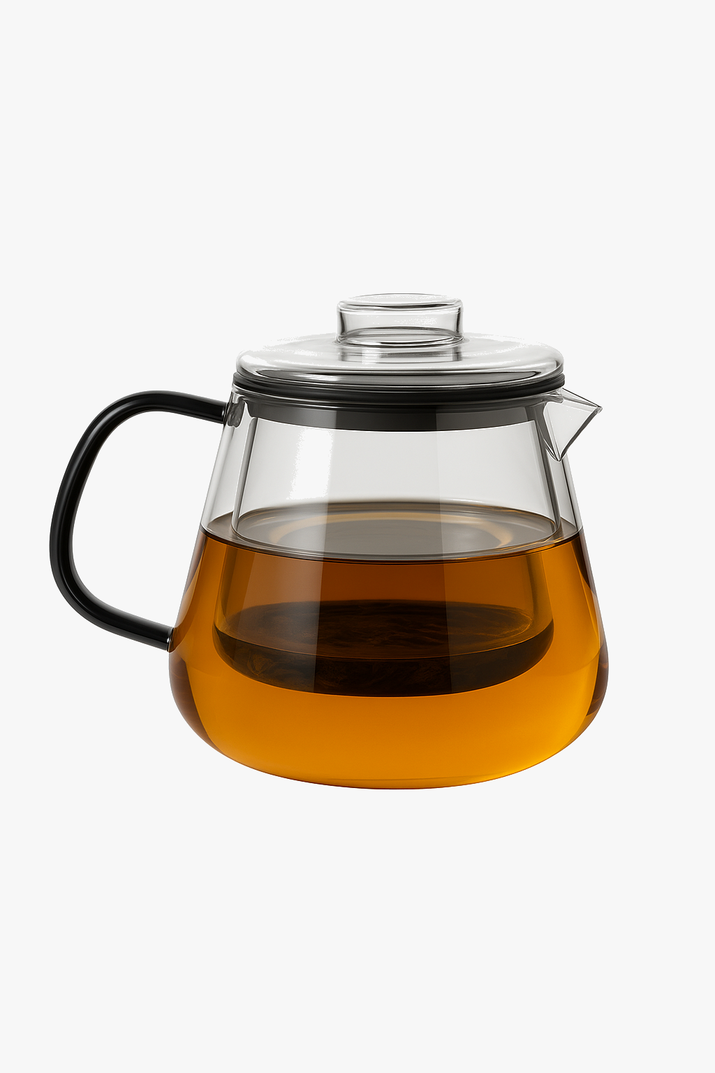 Borosilicate glass teapot with infuser 1l minimalist