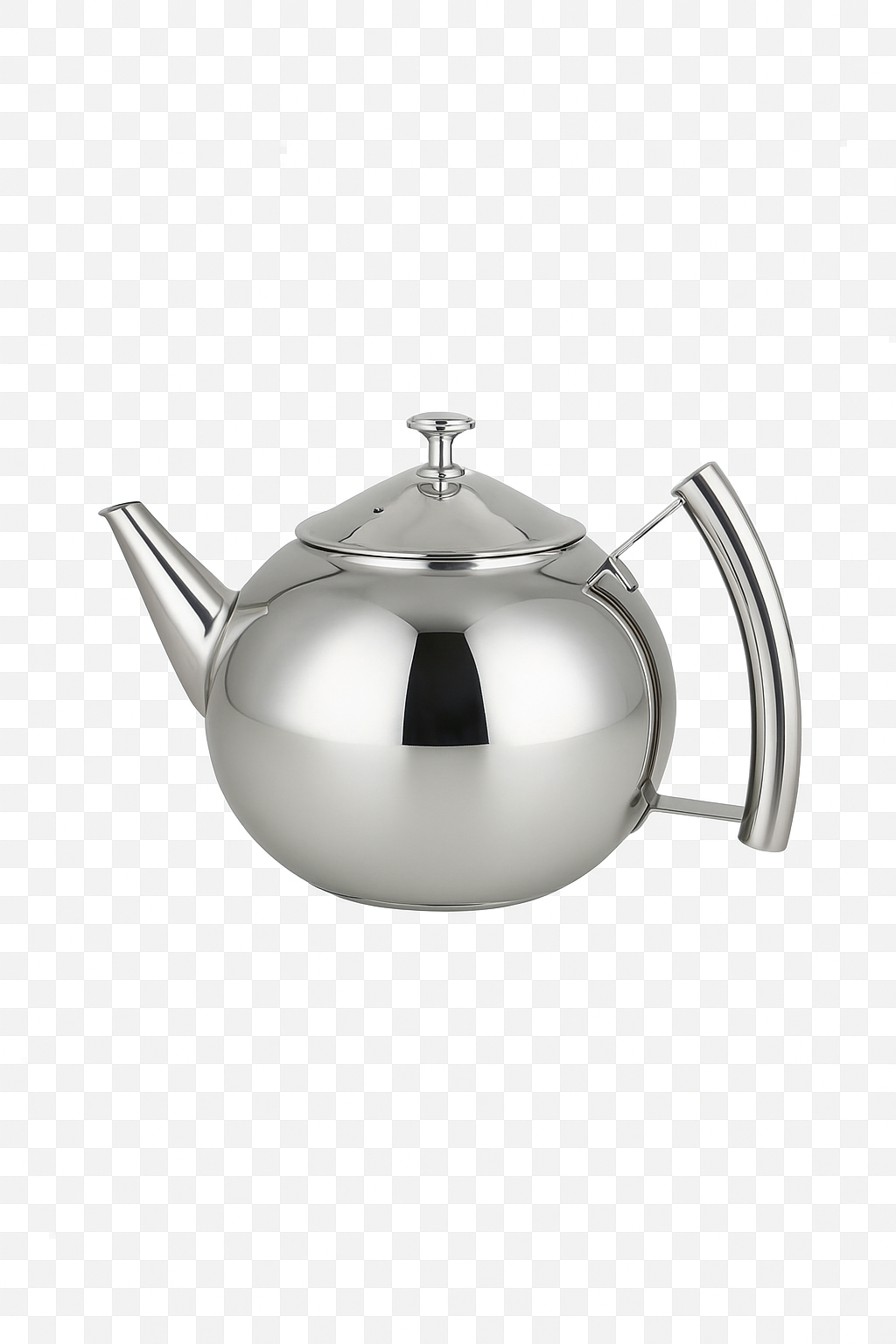 Théière acier inoxydable avec infuseur style moderne cuisine - vue 2 sur 2