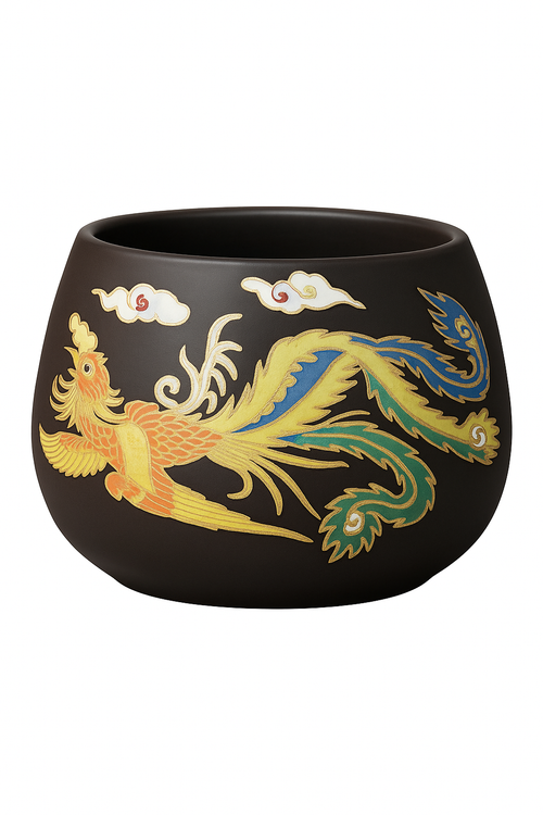 theiere argile dragons phenix gongfu artisanale changeante - vue 3 sur 2
