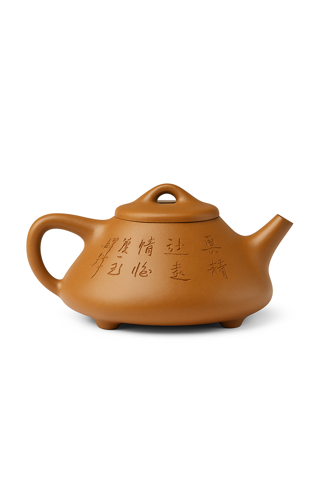 théière artisanale argile violette style shipiao kung fu - vue 2 sur 2