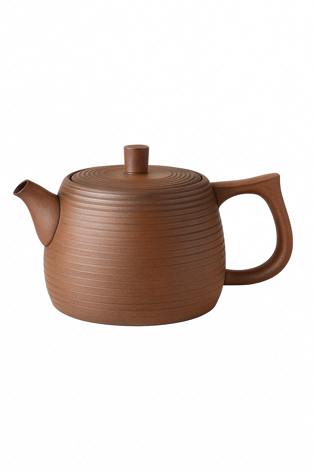 Theiere artisanale ceramique brute style zen individuel - vue 2 sur 2