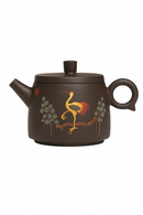 Théière artisanale yixing motif grue 170 ml