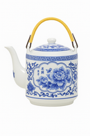 Théière céramique jingdezhen grande capacité anse style chinois