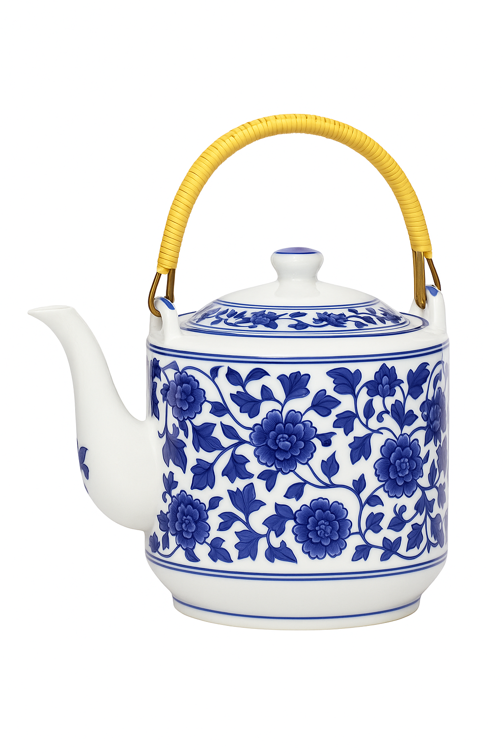Théière céramique jingdezhen grande capacité motifs chinois traditionnels - vue 2 sur 2