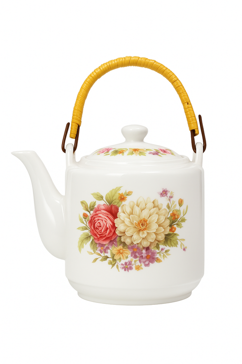 Theiere ceramique jingdezhen grande capacite style chinois - vue 3 sur 2