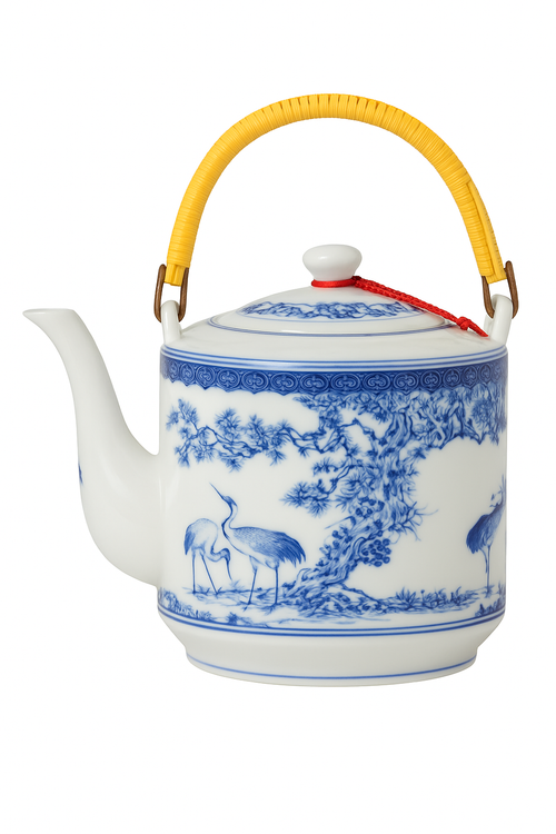 Théière céramique jingdezhen grande capacité style chinois traditionnel - vue 3 sur 2