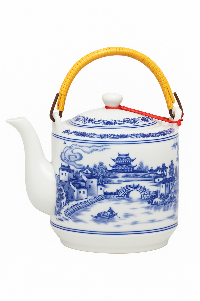 Théière céramique jingdezhen style chinois porcelaine grande capacité