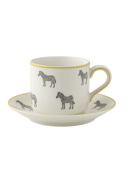 Theiere ceramique motif zebre avec infuseur inox - vue 3 sur 2