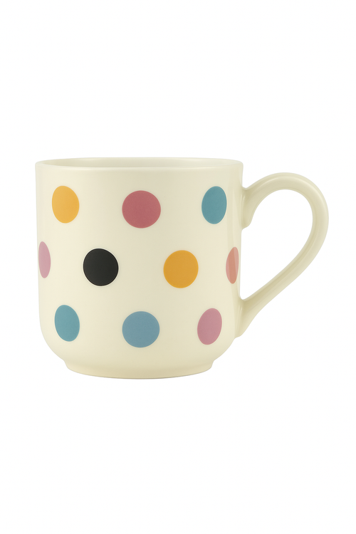Theiere ceramique style ferme britannique motif pois service - vue 3 sur 2
