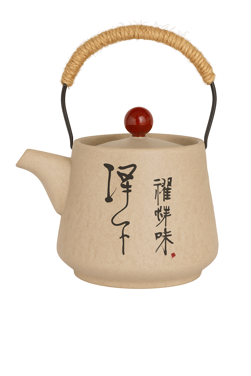 theiere ceramique style japonais retro kung fu artisanale - vue 2 sur 2