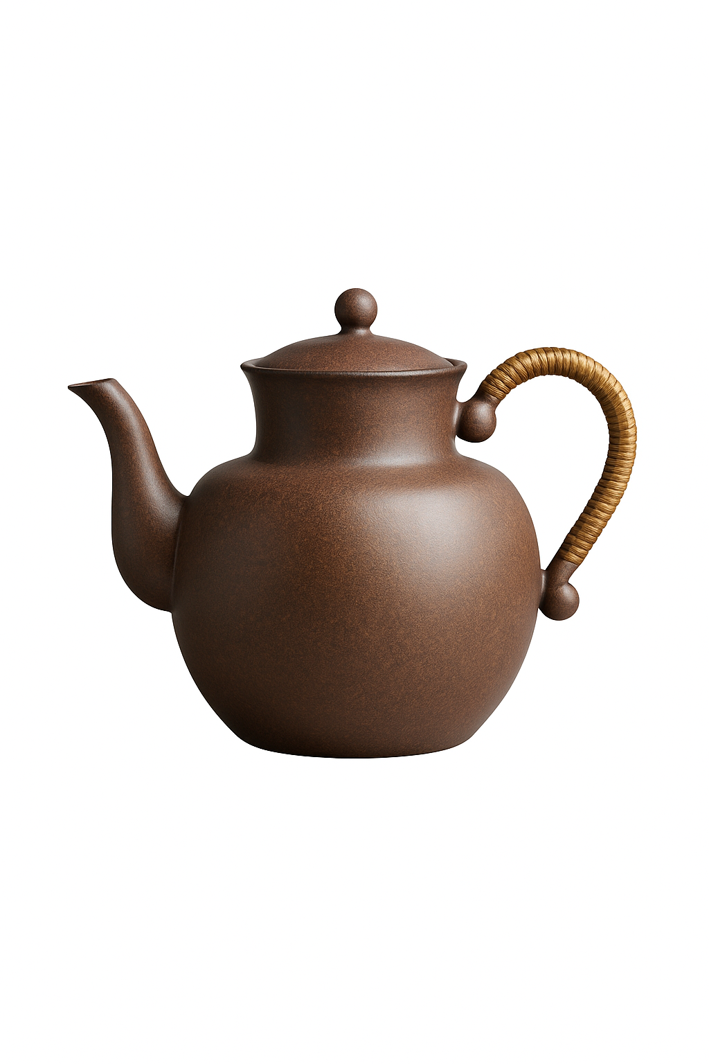 Théière céramique style roche zen retro artisanale - vue 2 sur 2