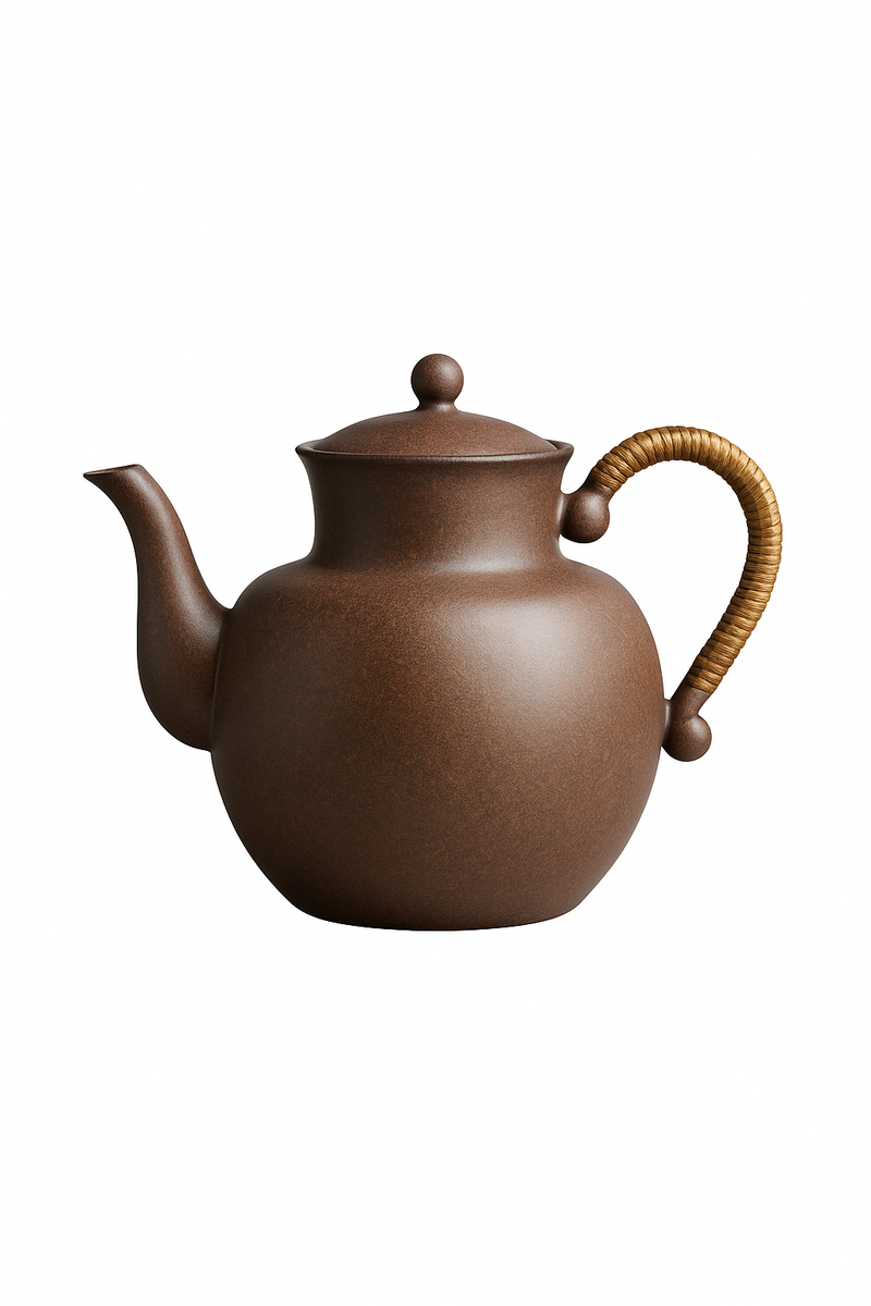 Théière céramique style roche zen retro artisanale