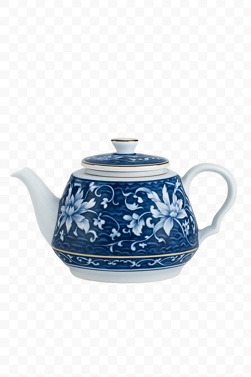 Théière chinoise 200ml artisanale porcelaine motif traditionnel portable - vue 2 sur 2