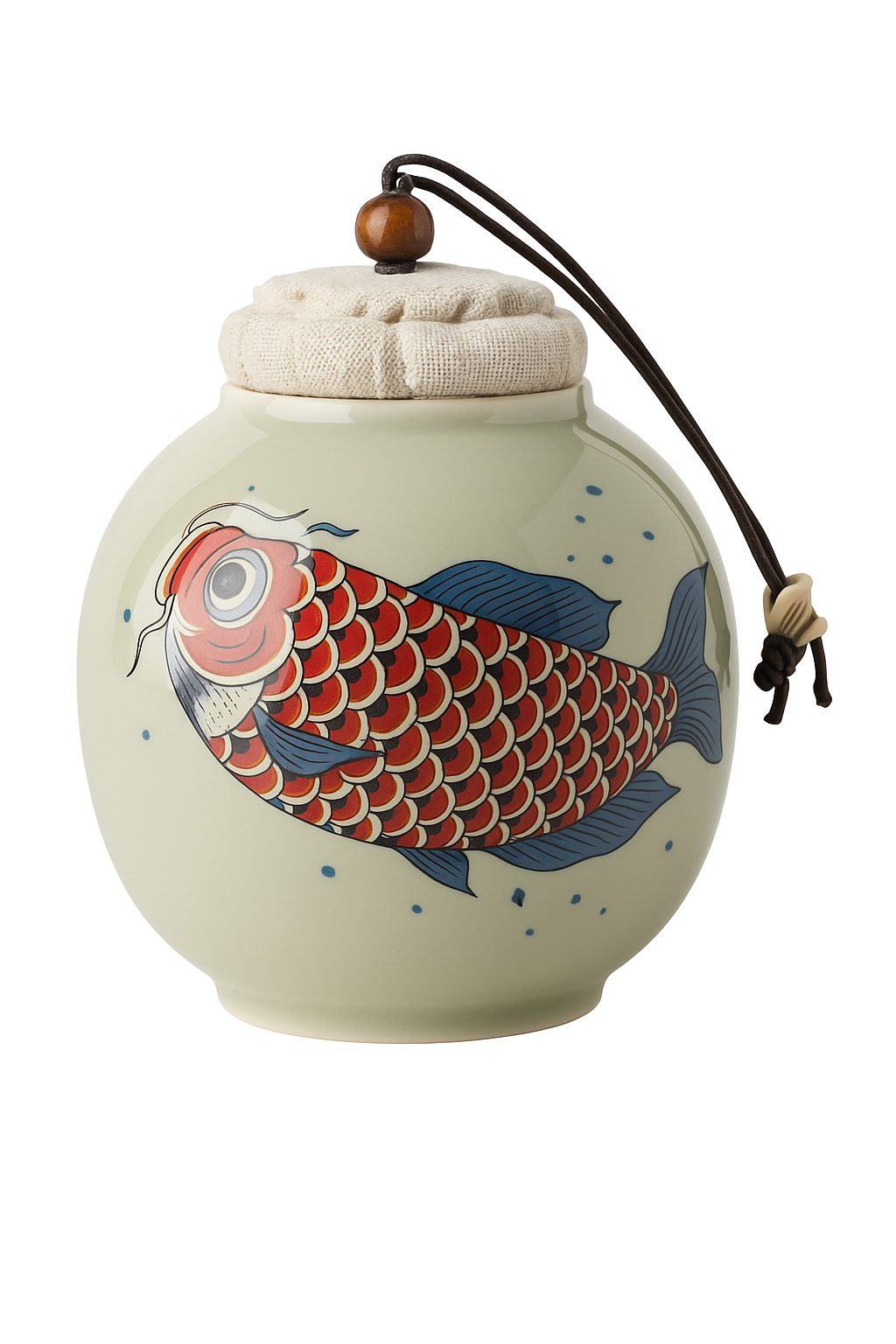 théière chinoise arowana céramique service kung fu rétro - vue 2 sur 2