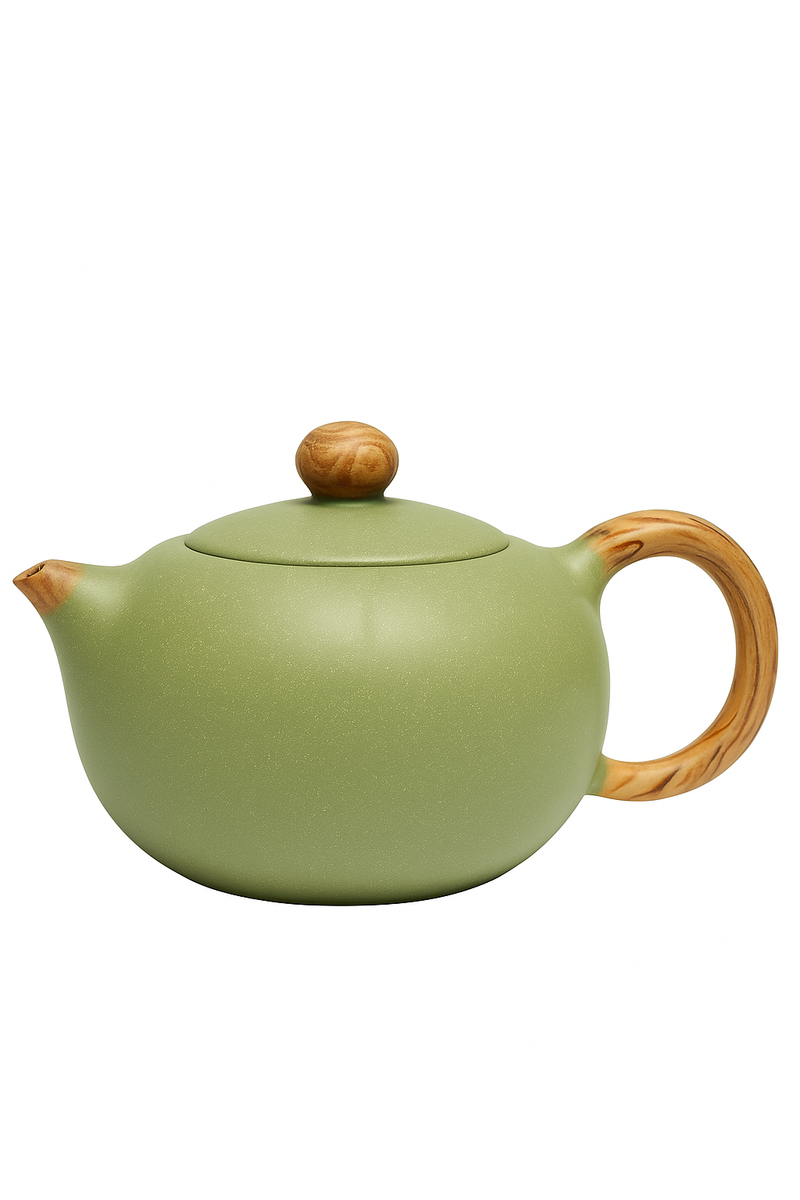 Théière chinoise en argile yixing motif lotus artisanale
